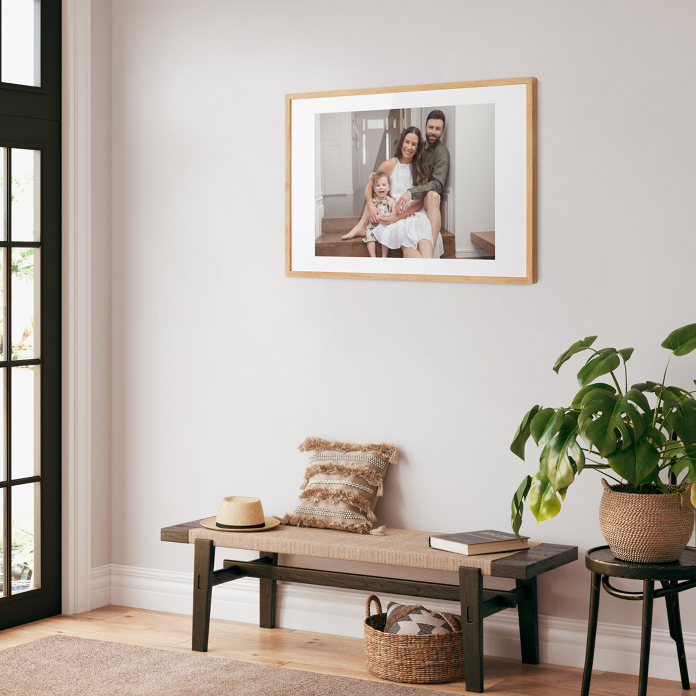 Framed portrait print in a classic moulding
