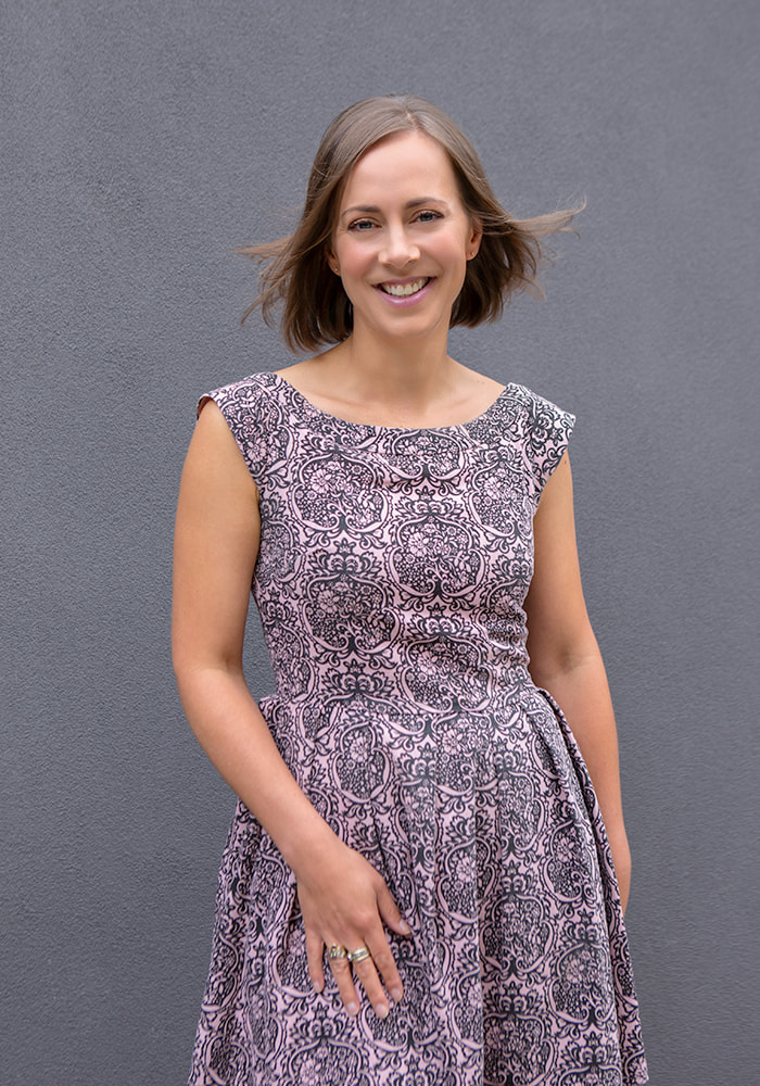 Professional branding portrait in a studio setting